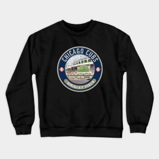 Chicago Cubs Patch by Buck Tee Crewneck Sweatshirt